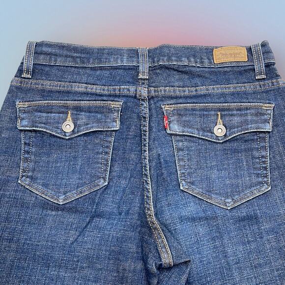 LEVI’S 512 Women’s 8 Perfectly Slimming Bootcut Blue Jeans - Picture 2 of 5